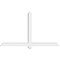 Ekena Millwork Eugene Architectural Grade PVC Gable Bracket, 72"W x 42"H x 4"D x 4"F, 14/12 Pitch GBP072X42X0404EUG00 - alternate 5